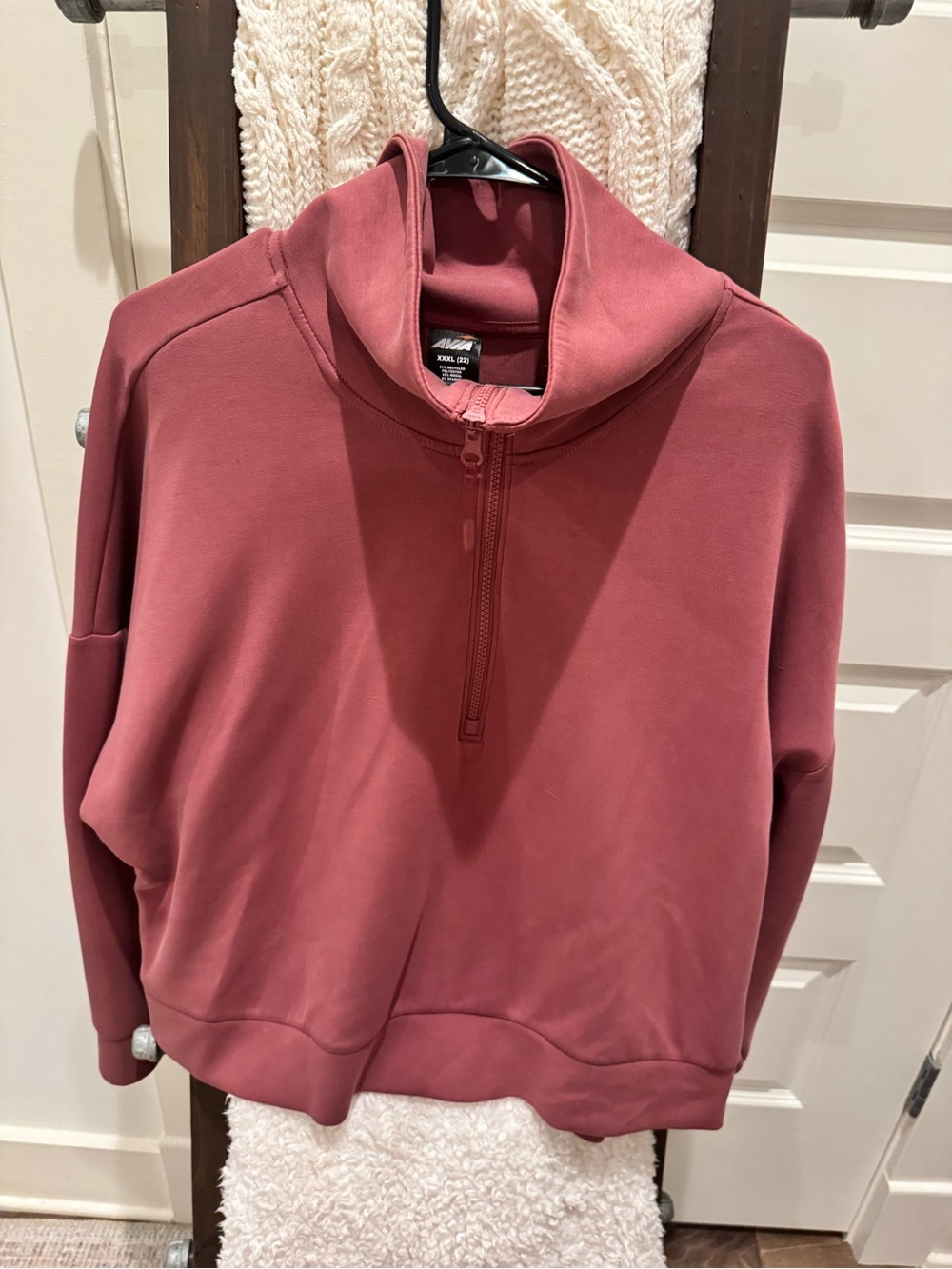 Avia Women's Half-Zip Pullover - Rose Mauve